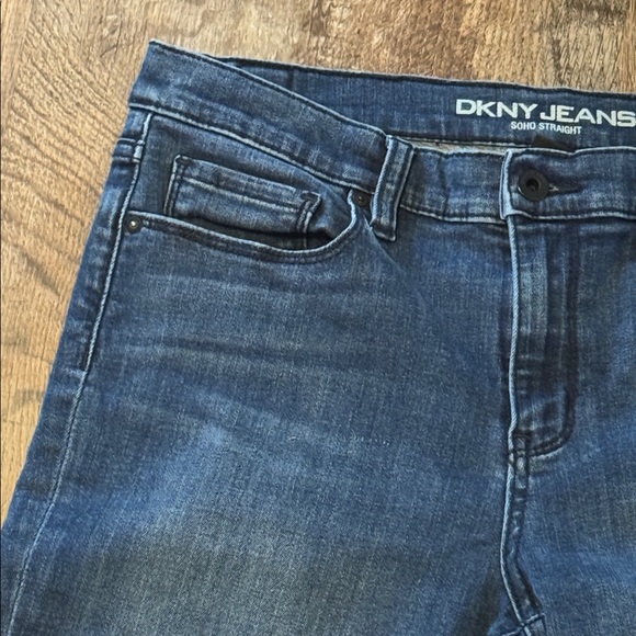 DKNY Women's SOHO Straight Leg Dark Blue Jeans size 10 - Picture 4 of 16